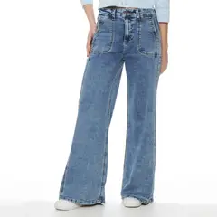 WADOS - Jeans Cargo Tiro Alto Mujer