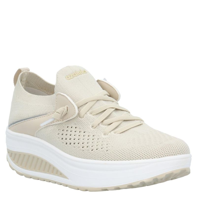 AZALEIA - Azaleia Eden Zapatilla Urbana Mujer Beige Azaleia