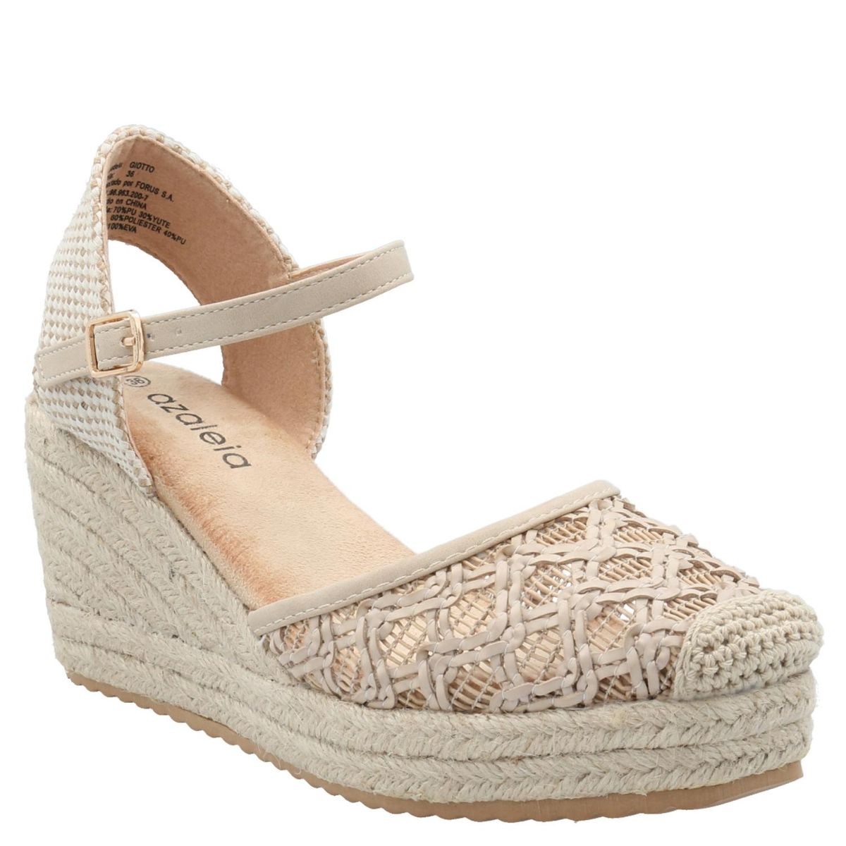 AZALEIA - Giotto Alpargata Mujer Beige Azaleia