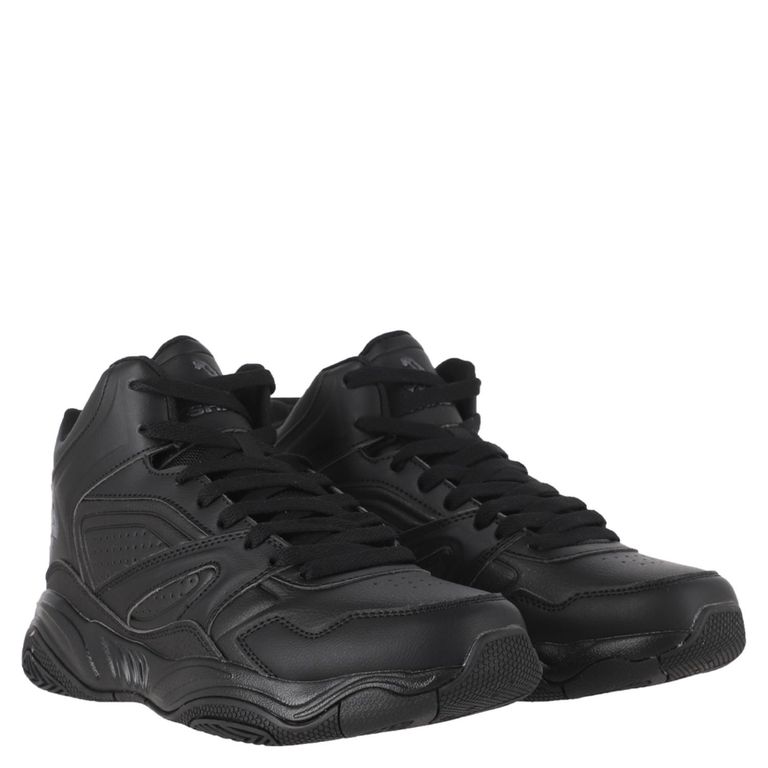 Zapatilla Urbana Hombre Cuero Negro