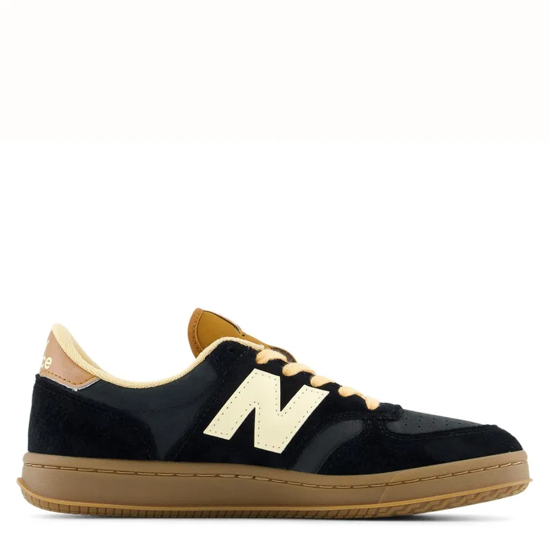 NEW BALANCE - T500 Zapatilla Urbana Hombre Cuero Negro New Balance