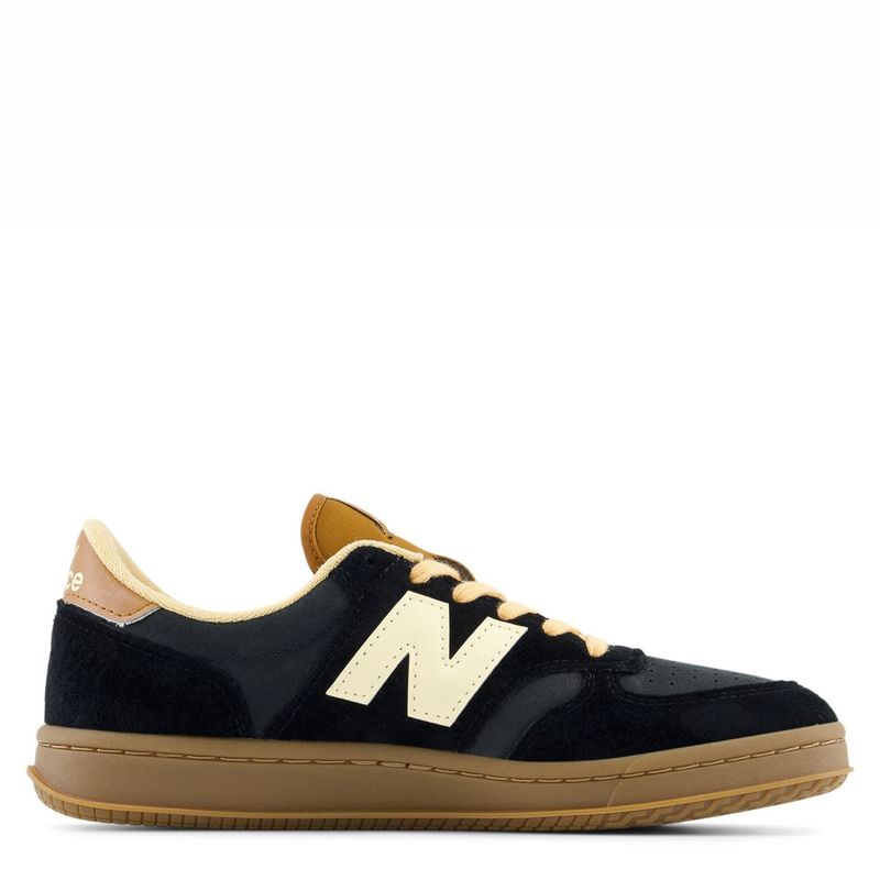 NEW BALANCE - T500 Zapatilla Urbana Hombre Cuero Negro New Balance