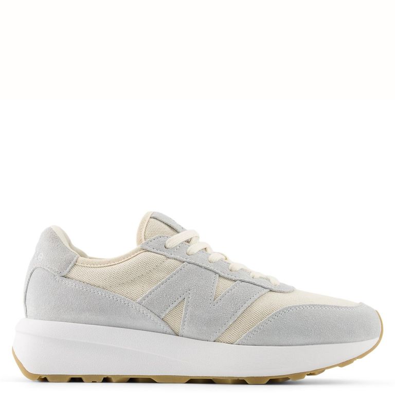 NEW BALANCE 370 Zapatilla Urbana Mujer Cuero Blanco