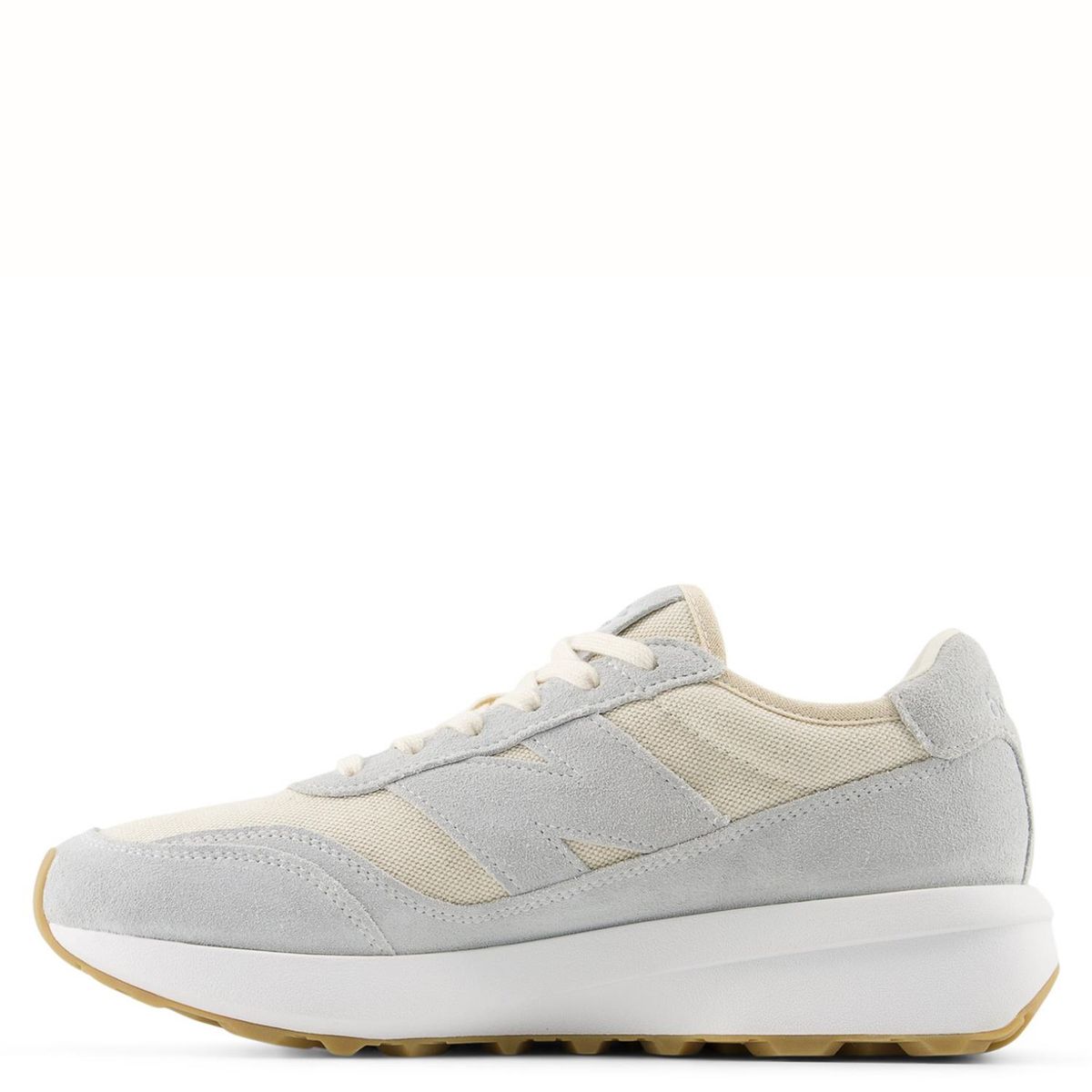 NEW BALANCE - 370 Zapatilla Urbana Mujer Cuero Blanco New Balance