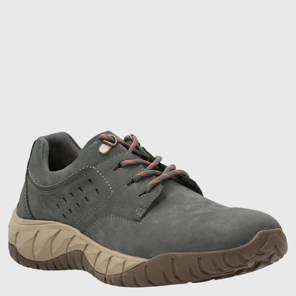 HUSH PUPPIES - Zapatilla Urbana Hombre Cuero Gris Hush Puppies