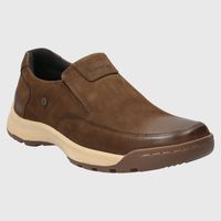 Zapatilla Urbana Hombre Cuero Café