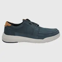 HUSH PUPPIES - Zapatilla Urbana Hombre Cuero Azul