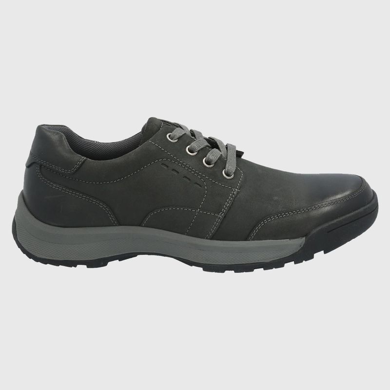 HUSH PUPPIES - Duran Zapato Casual Hombre Cuero Gris Hush Puppies