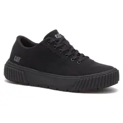 CAT - Amp Zapatilla Urbana Mujer Cuero Negro