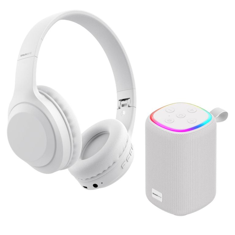 BLACKBIRD Kit Audifonos Y Parlante Gris