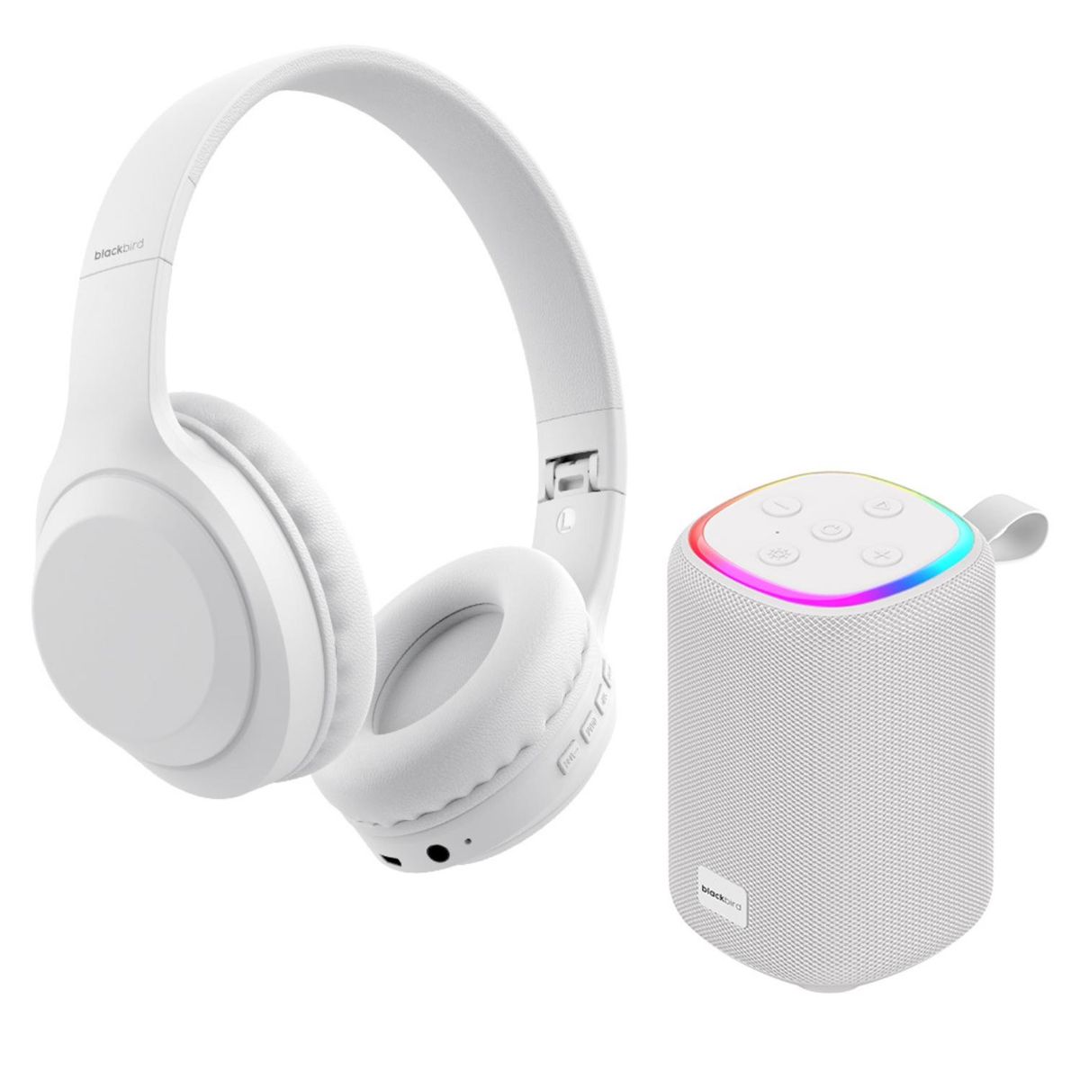 BLACKBIRD - Kit Audifonos Y Parlante Gris Blackbird