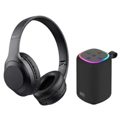 BLACKBIRD - Kit Audifonos Y Parlante Negro