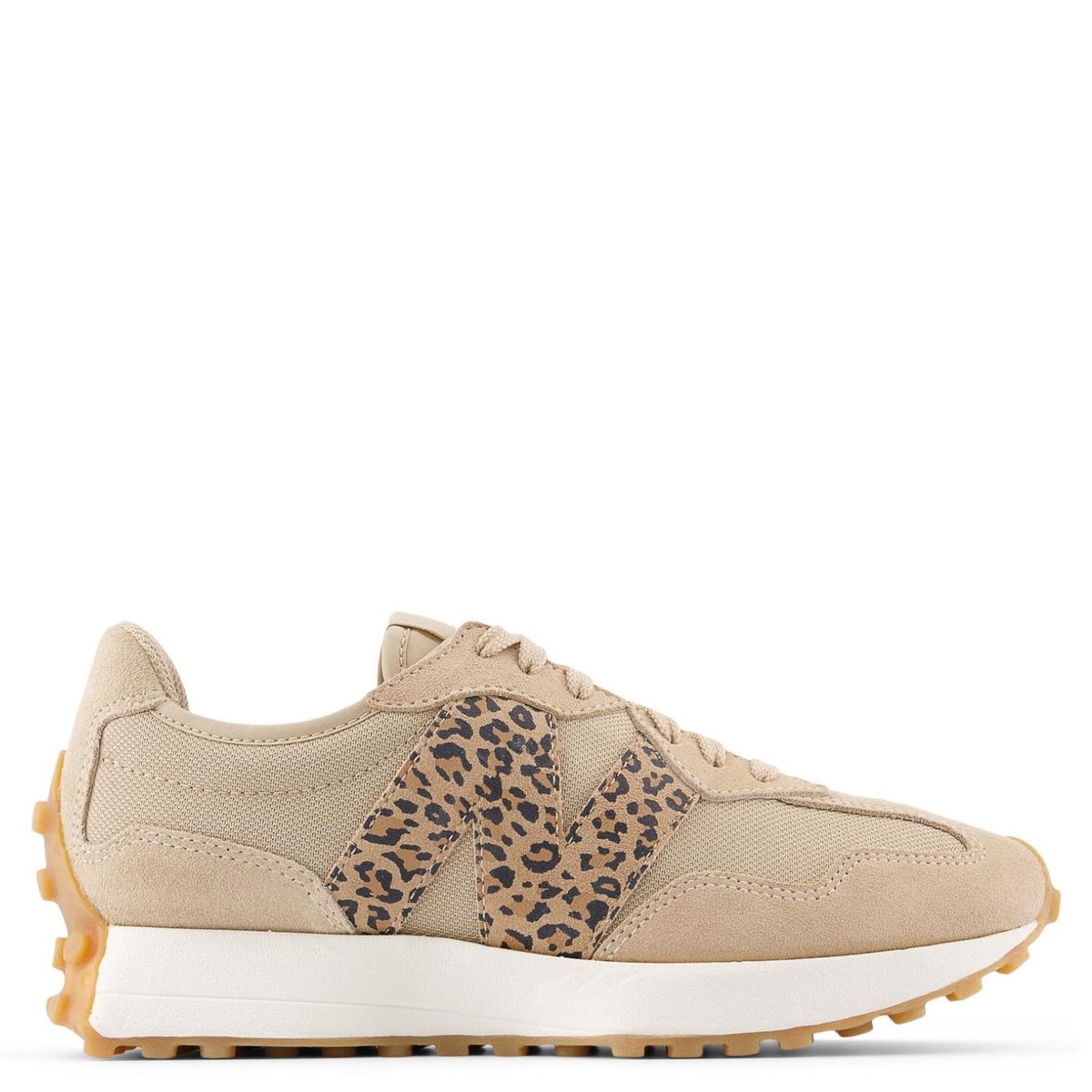 NEW BALANCE - Zapatilla Urbana Cuero Beige Mujer New Balance