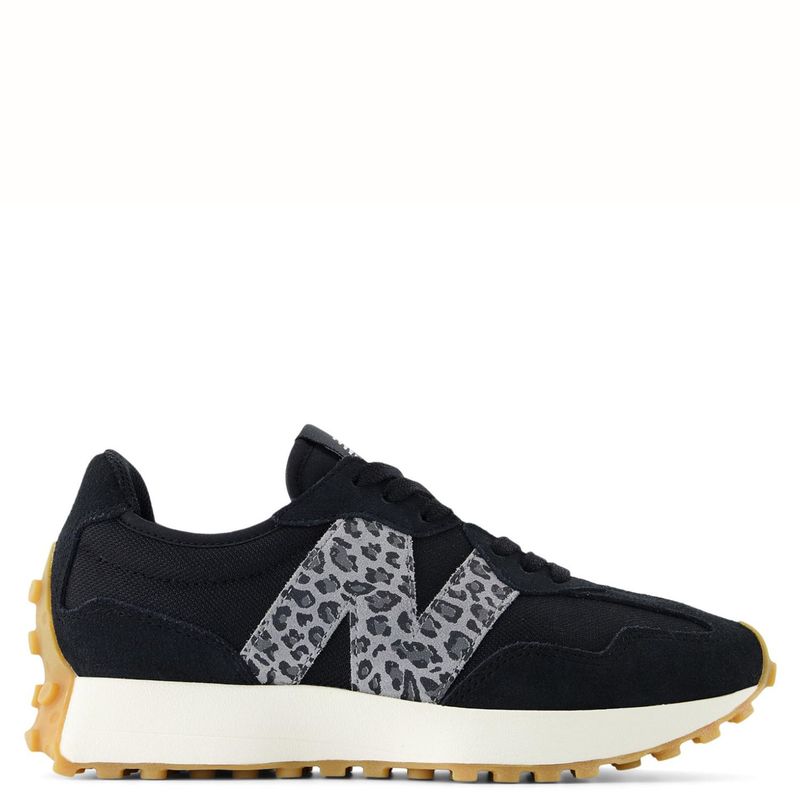 NEW BALANCE - 327 Zapatilla Urbana Mujer Cuero Negro New Balance