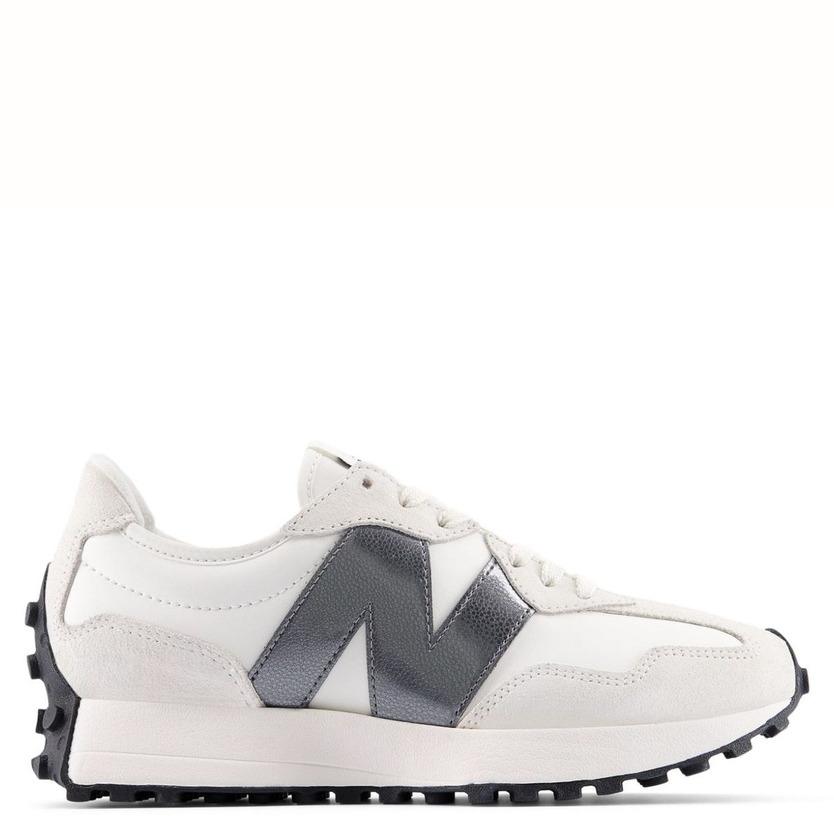NEW BALANCE - 327 Zapatilla Urbana Mujer Cuero Blanco New Balance