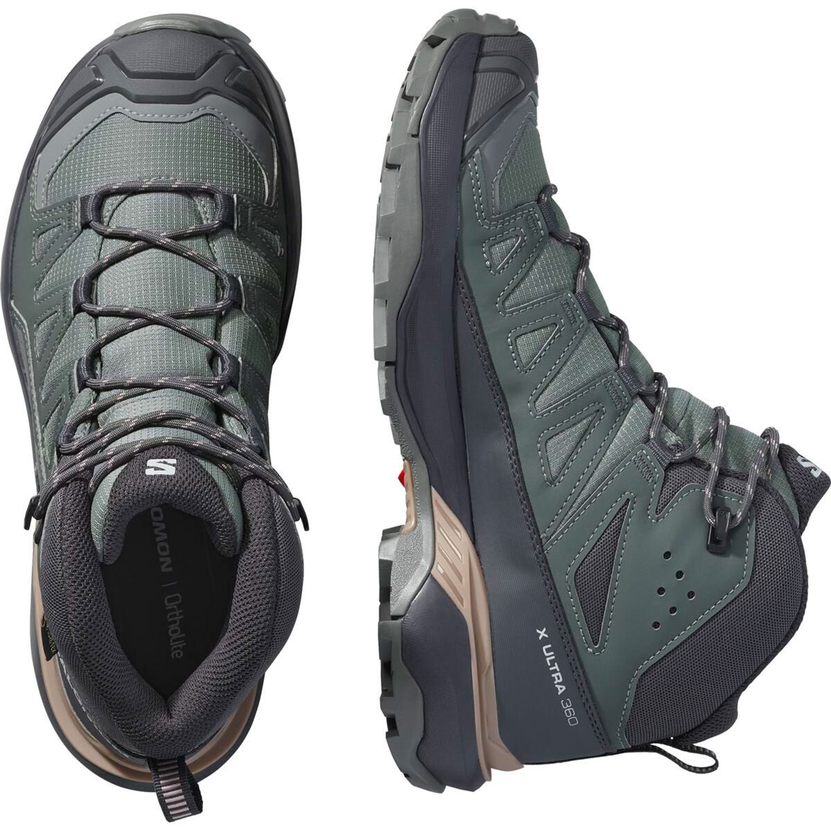 SALOMON - X Ultra 360 Mid Bota Outdoor Y Trekking Mujer Verde Salomon