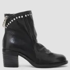 AS 98 - Botin Mujer Cuero Negro
