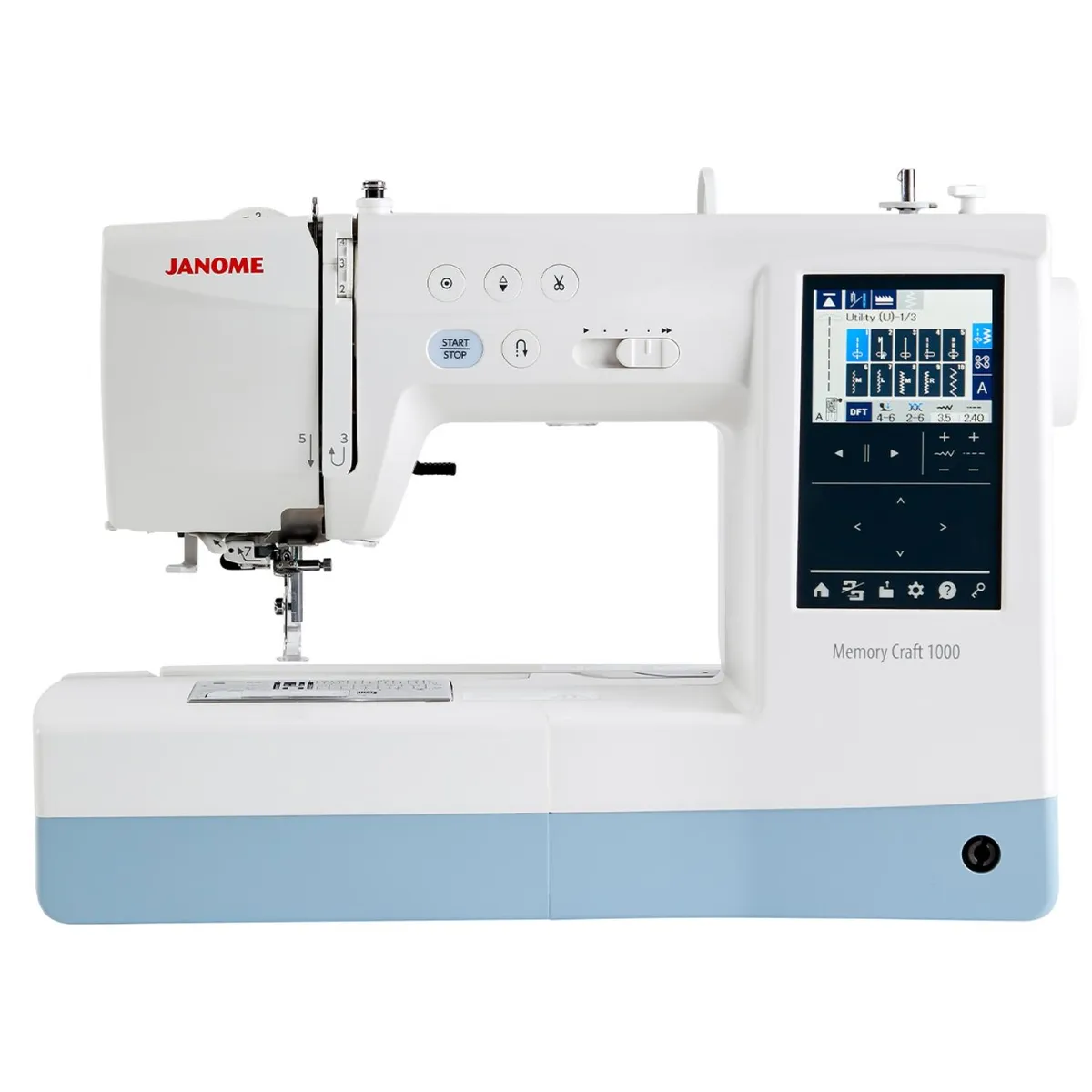 JANOME - Máquina De Coser Y Bordadora Mc1000 Janome