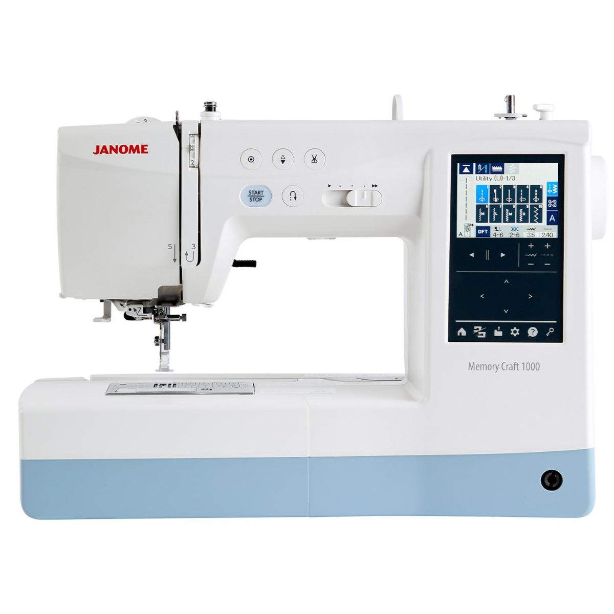 JANOME - Máquina De Coser Y Bordadora Mc1000 Janome