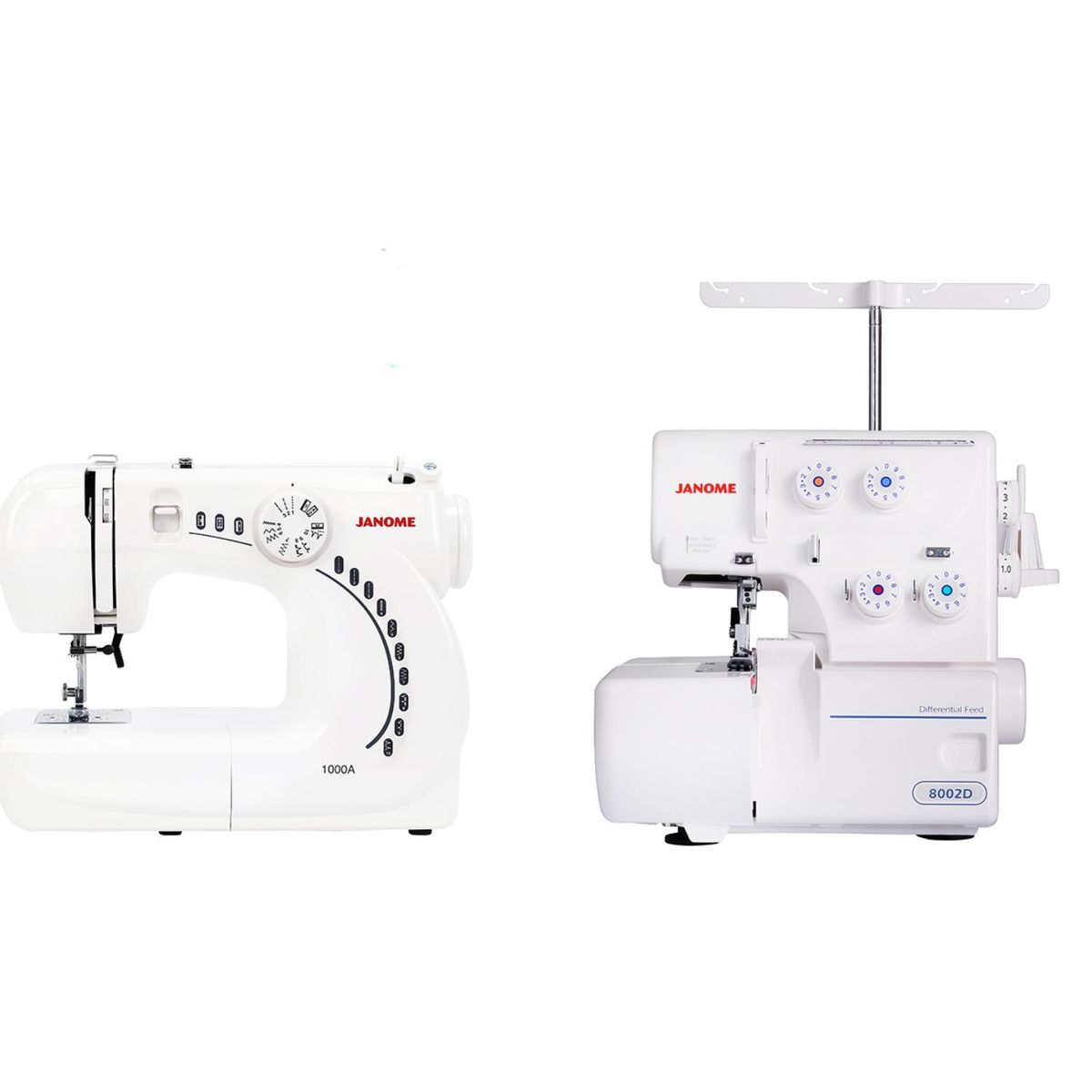 JANOME - Combo Máquina De Coser 1000A+8002D Janome