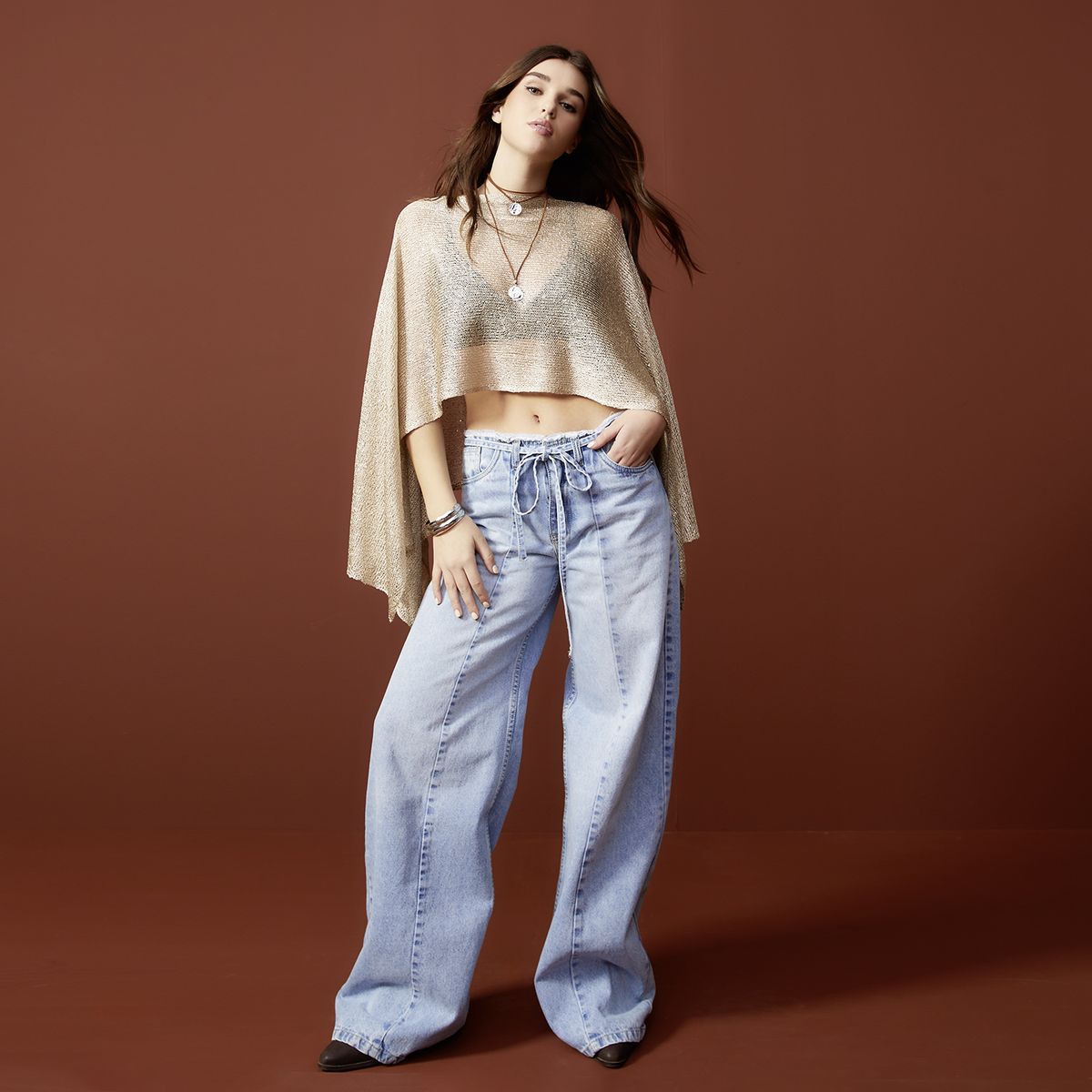 FALABELLA - Jeans Baggy Tiro Bajo Mujer Falabella