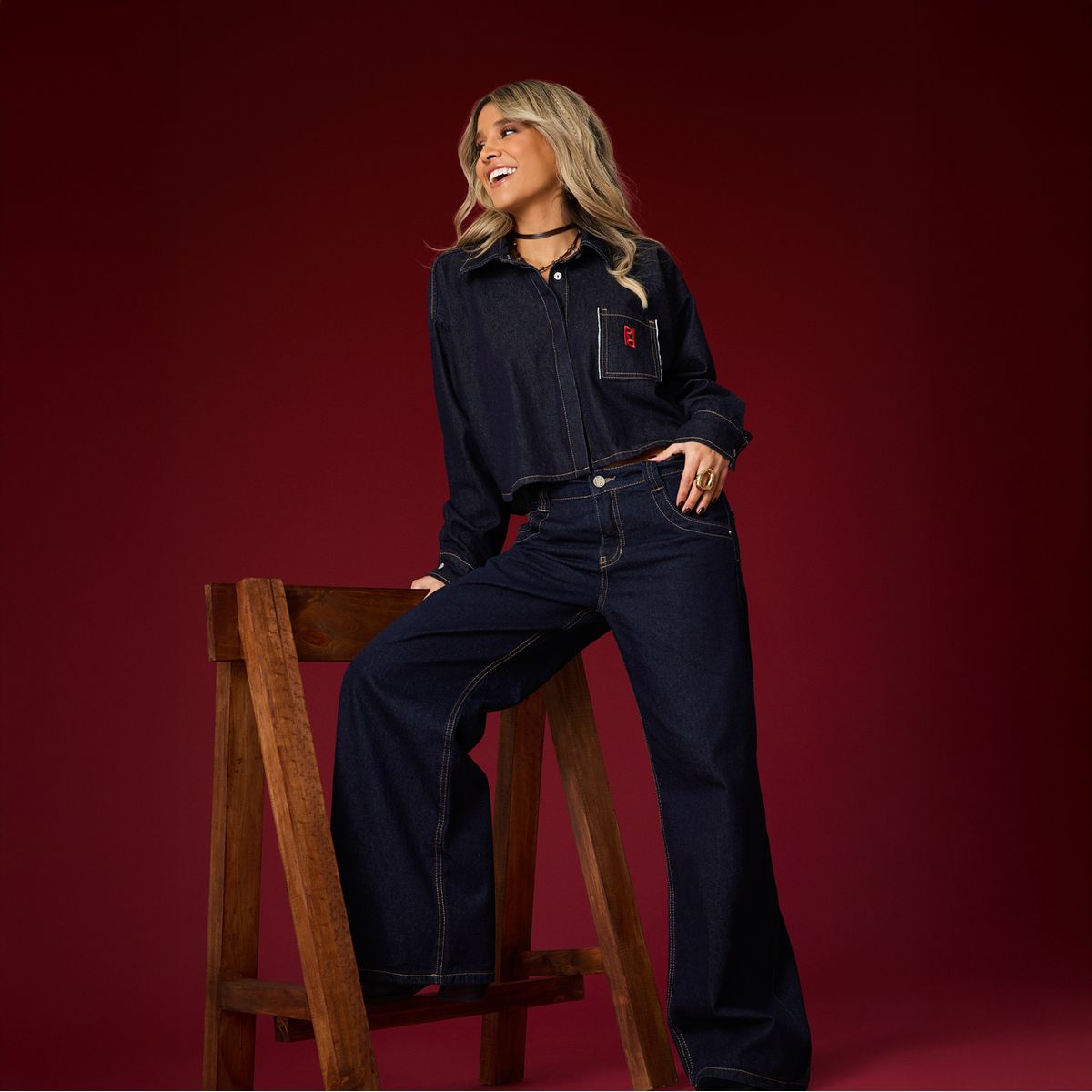 FALABELLA - Jeans Básico Tiro Medio Mujer Falabella