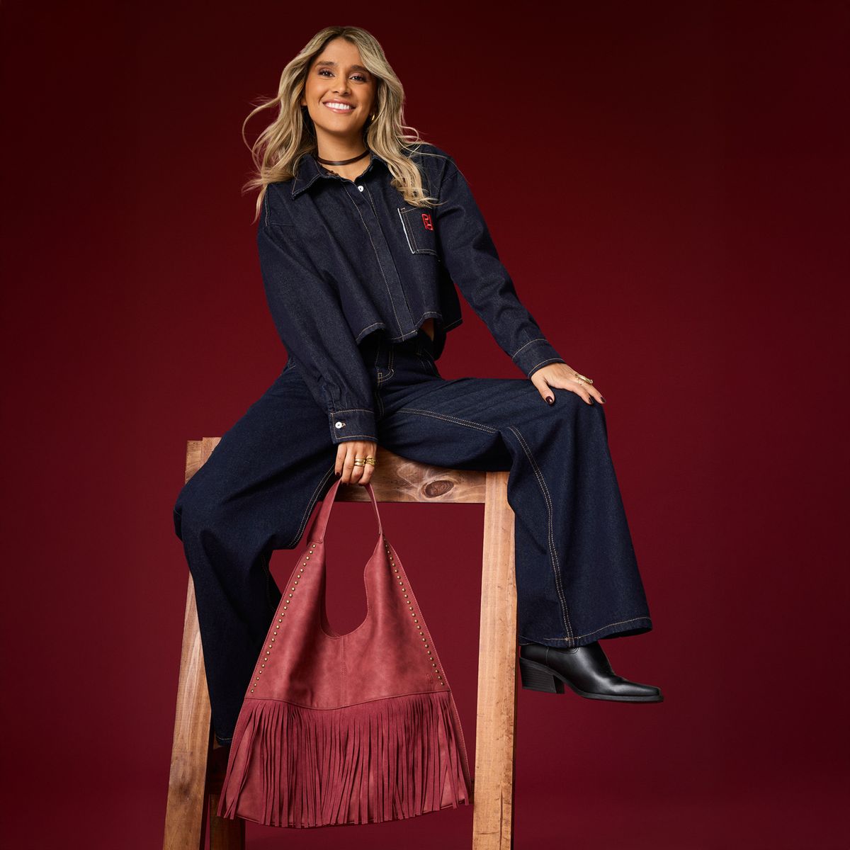 FALABELLA - Jeans Básico Tiro Medio Mujer Falabella