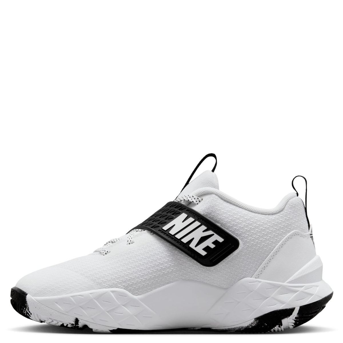 NIKE - Team Hustle D 12 Gs Zapatilla Urbana Niño Blanco (34.5 a 37.5) Nike