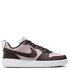 NIKE - Court Borough Low Zapatilla Urbana Niña Burdeo (34.5 a 37.5)