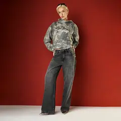 AMERICANINO - Jeans Baggy Tiro Medio Algodón Mujer x Maya 0Key