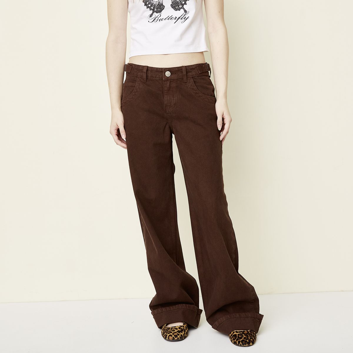 SYBILLA - Jeans Baggy Tiro Medio Mujer Sybilla