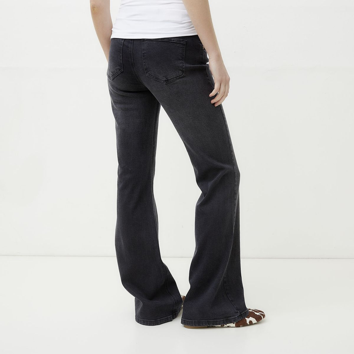 SYBILLA - Jeans Flare Tiro Medio Mujer Sybilla