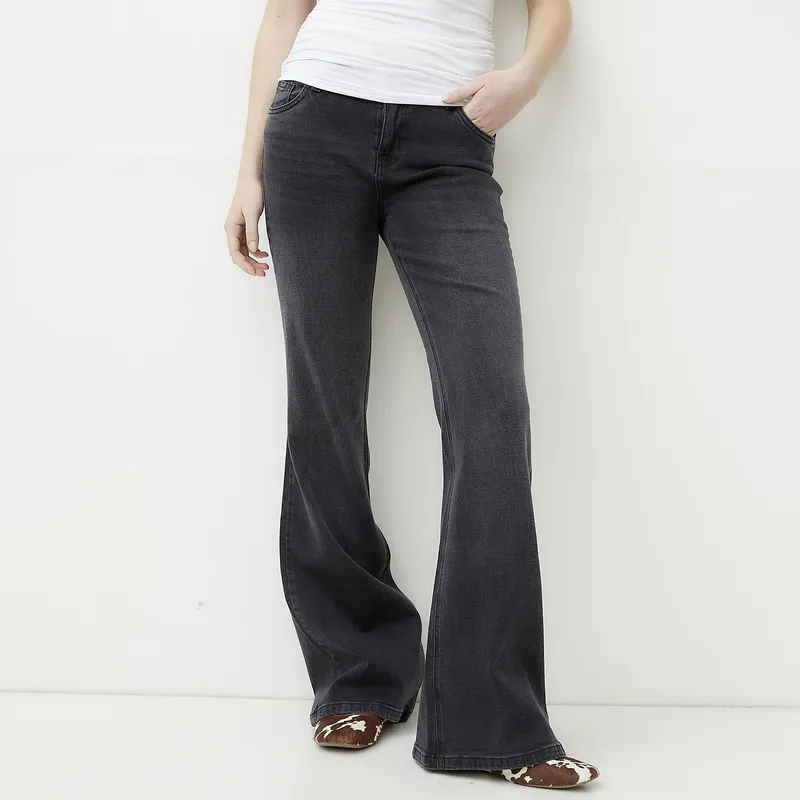 SYBILLA - Jeans Flare Tiro Bajo Mujer Sybilla