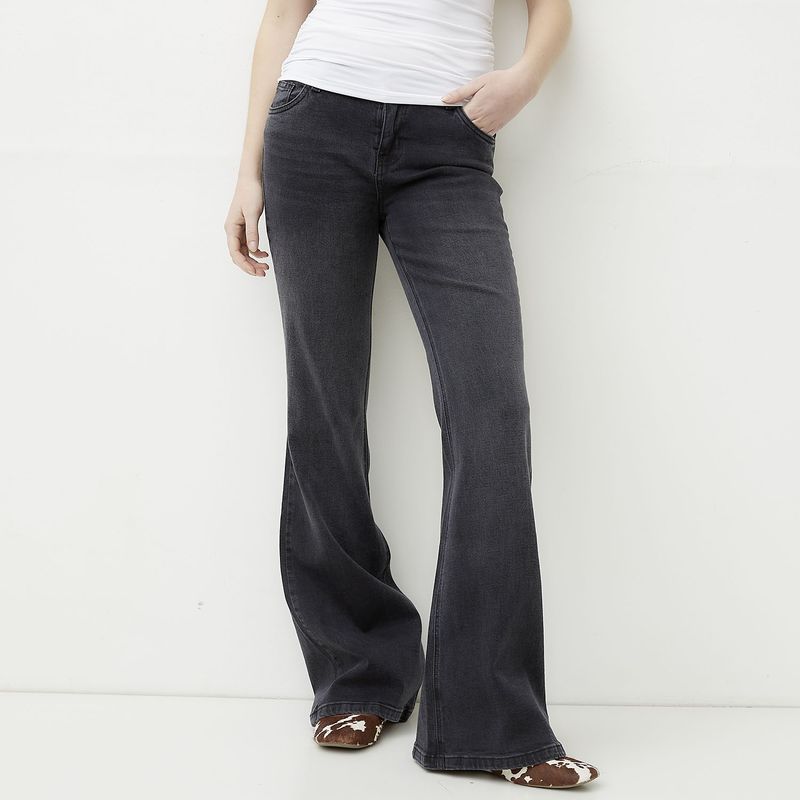 SYBILLA - Jeans Flare Tiro Bajo Mujer Sybilla