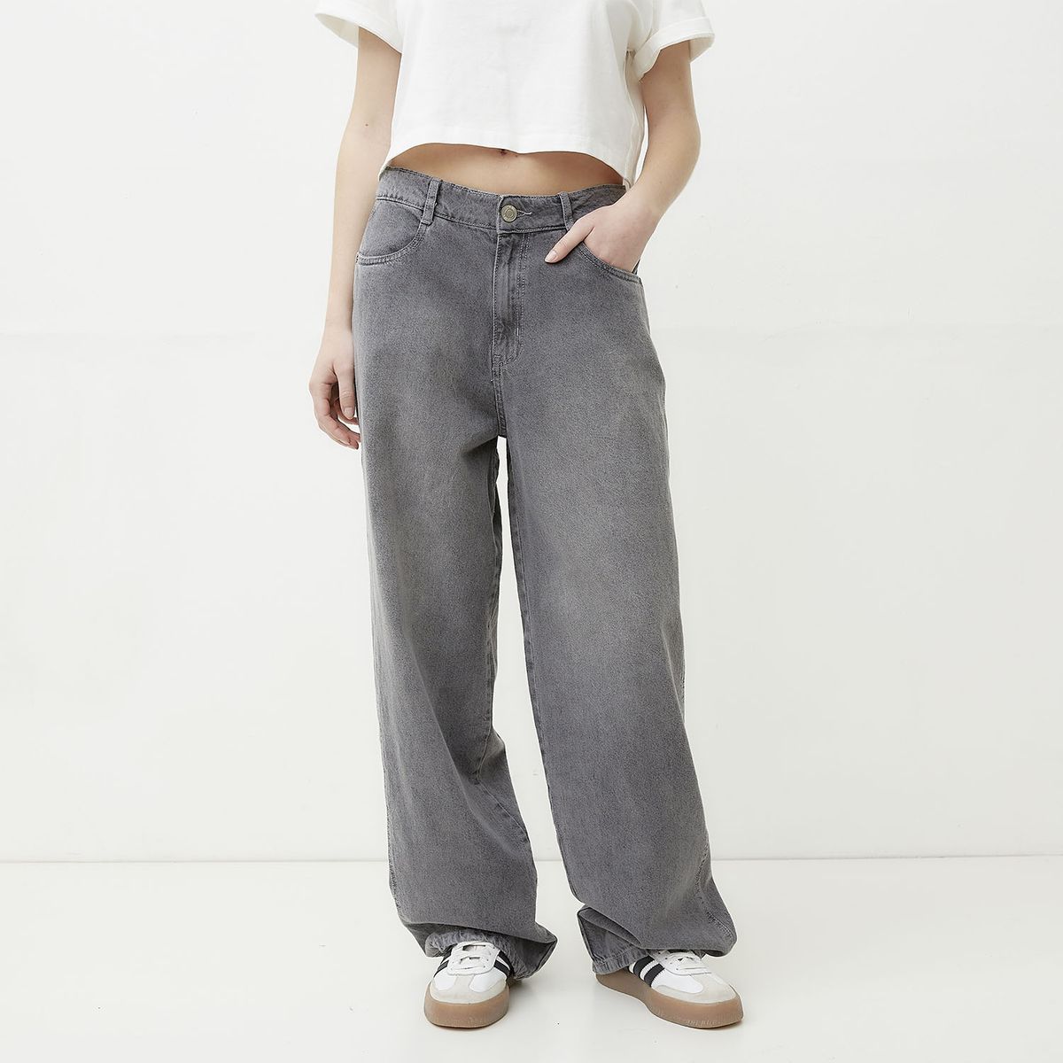 SYBILLA - Jeans Baggy Tiro Medio Mujer Sybilla