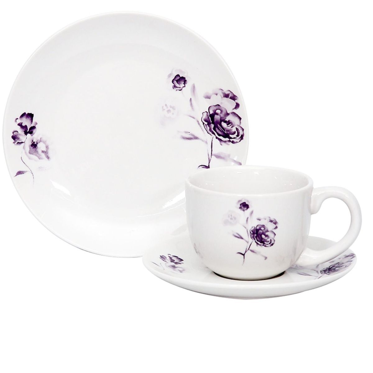 DORAL - Juego De Vajilla 12 Piezas Adela Porcelana Doral