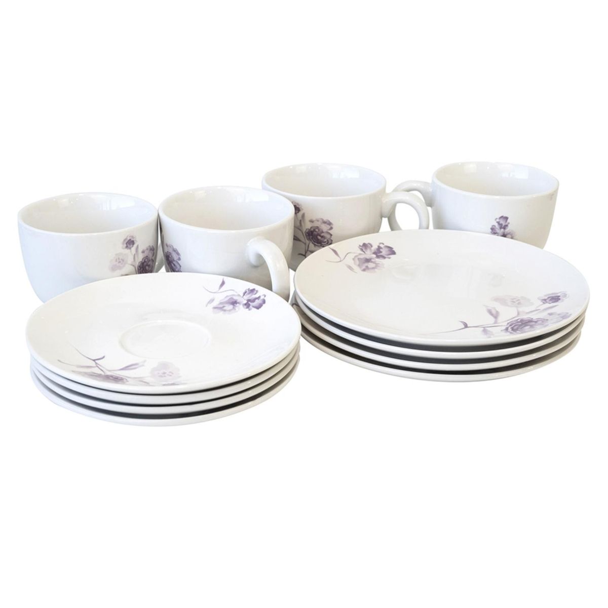 DORAL - Juego De Vajilla 12 Piezas Adela Porcelana Doral