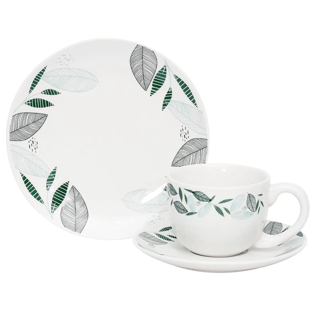 DORAL - Juego De Vajilla 12 Piezas Eva Porcelana Doral