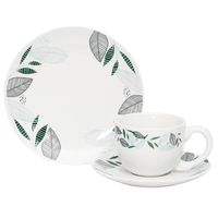 Juego De Vajilla 12 Piezas Eva Porcelana