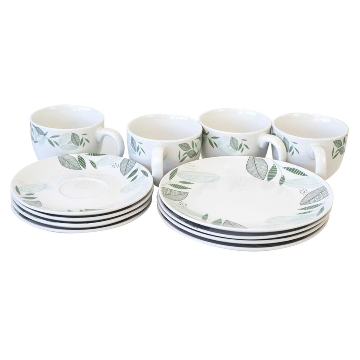 DORAL - Juego De Vajilla 12 Piezas Eva Porcelana Doral