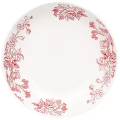 DORAL - Set 4 Platos Pan Flor Cherry Porcelana