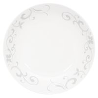 Set 4 Platos Pan Flor Gris Porcelana