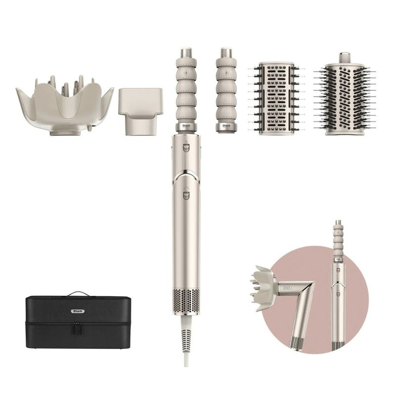 SHARK - Secador Flexstyle Silver 5 En 1 Shark