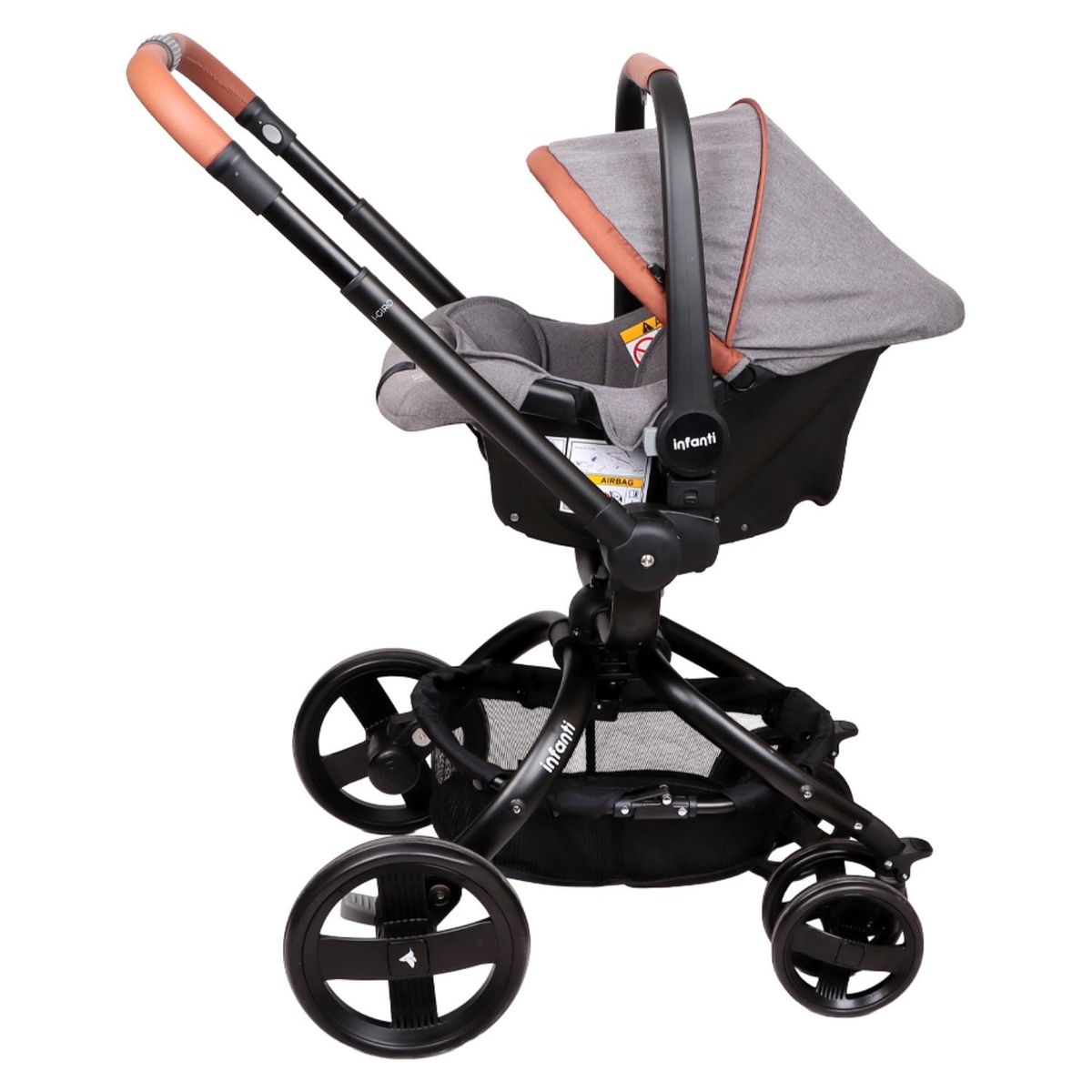 INFANTI - Coche Travel System Giro 2G Bright Gray Infanti