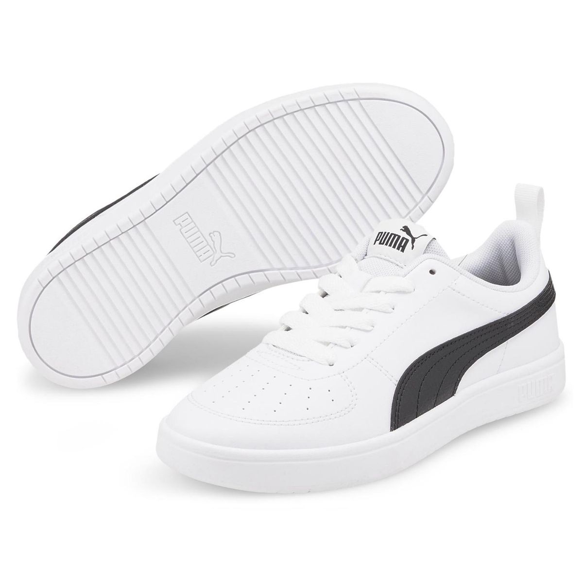 PUMA - Puma Rickie Jr Zapatilla Urbana Niño Blanco (35.5 a 39) Puma