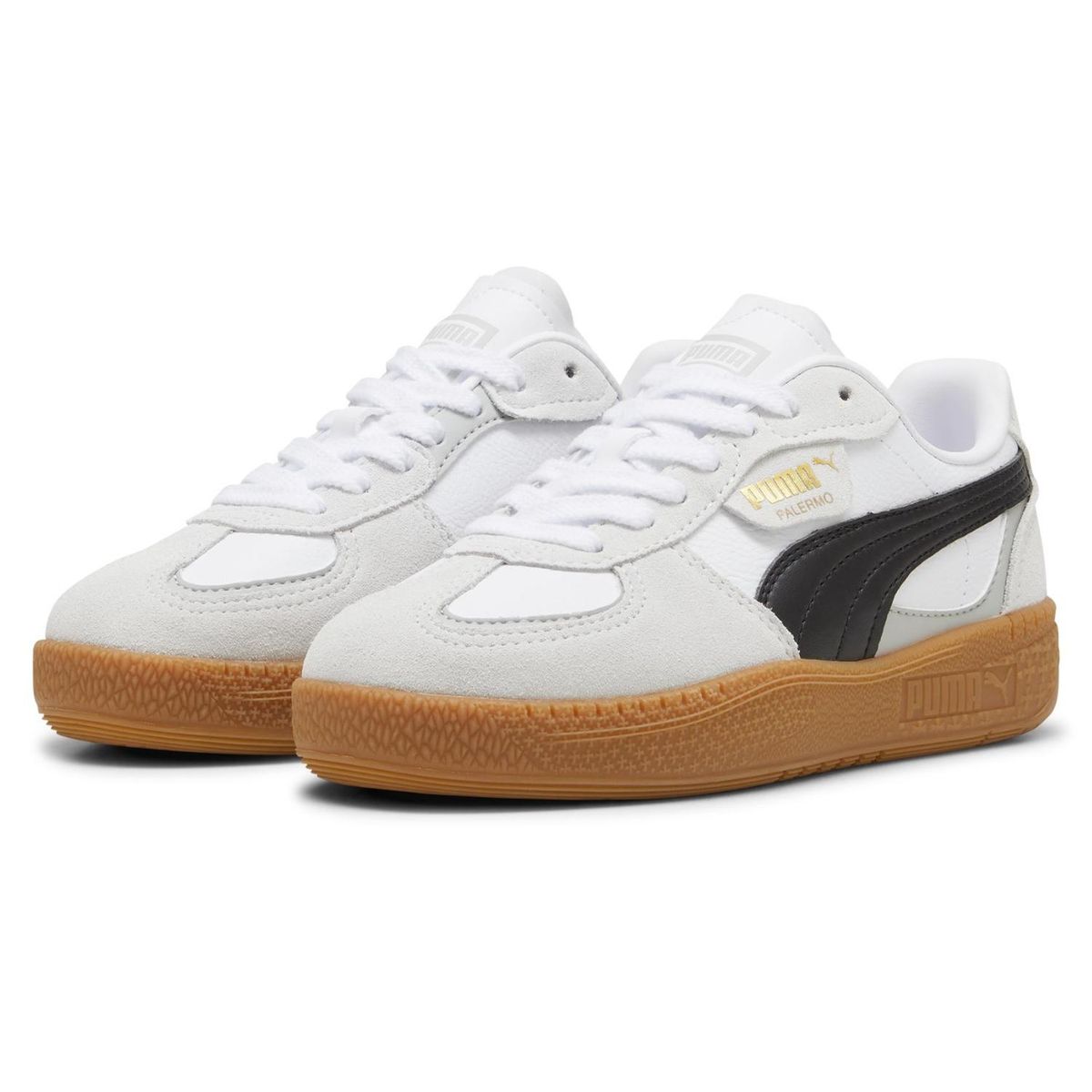 PUMA - Palermo Moda Jr Zapatilla Urbana Niño Blanco (35.5 a 39) Puma