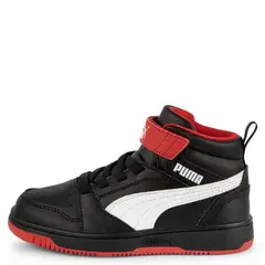 PUMA - Rebound V6 Mid Zapatilla Urbana Niño Negro (28 a 35)