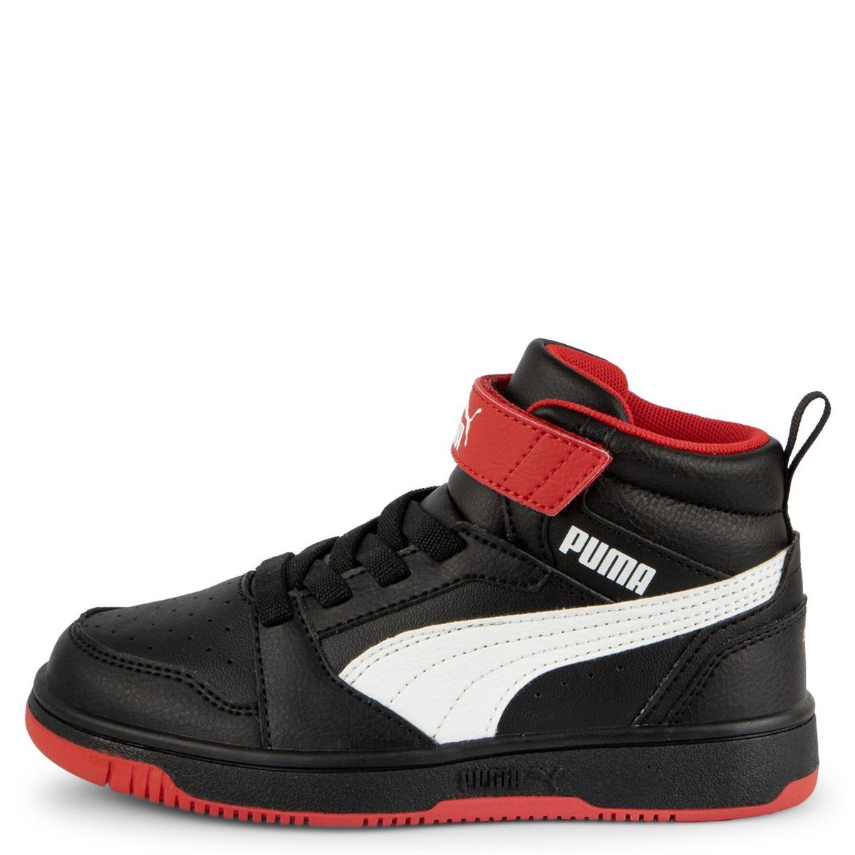 PUMA - Rebound V6 Mid Zapatilla Urbana Niño Negro (28 a 35) Puma