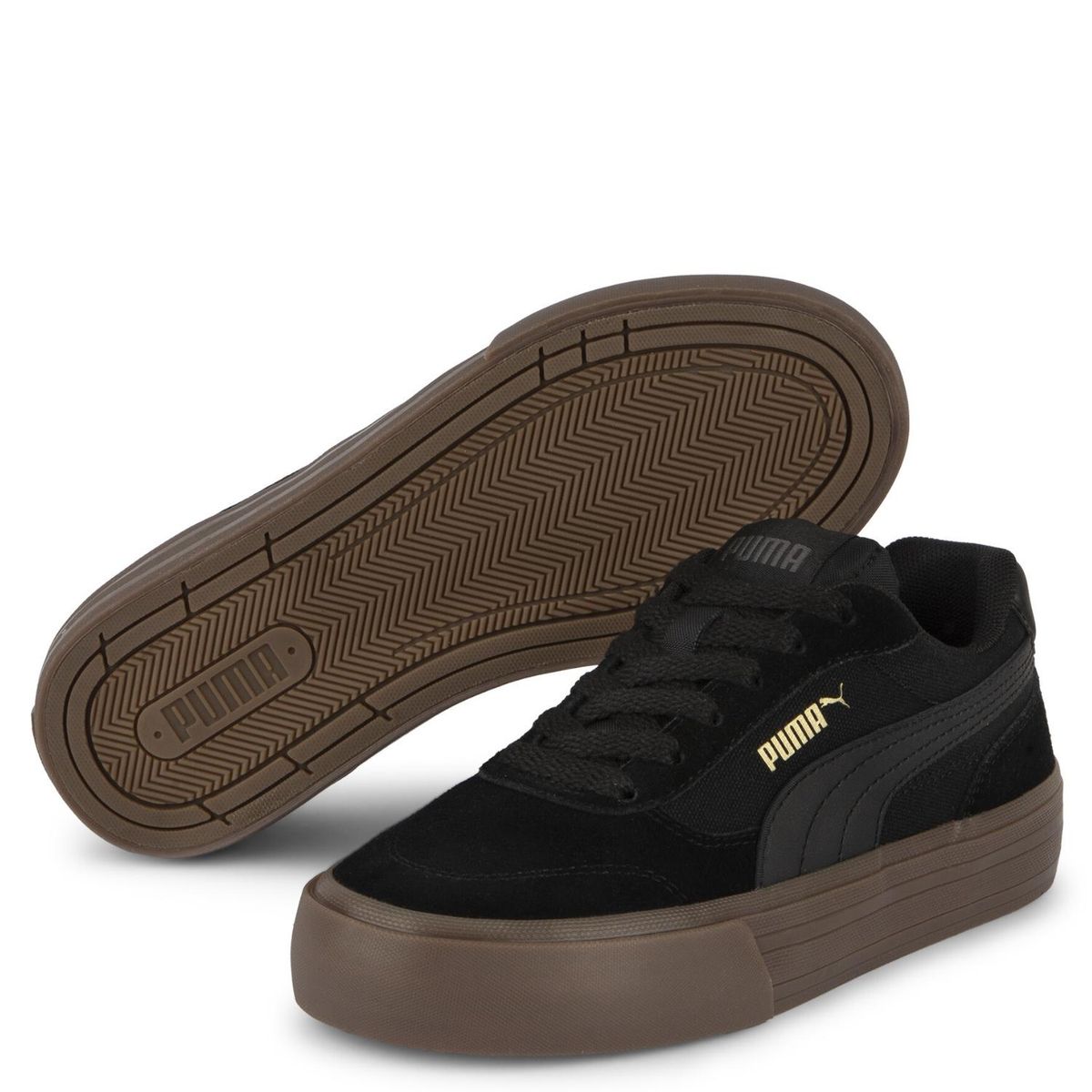 PUMA - Cc Vulc Cv Jr Zapatilla Urbana Niño Negro (35.5 a 39) Puma