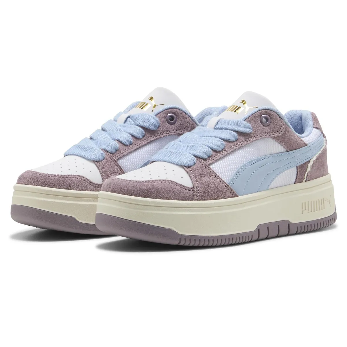PUMA - Rebound Femme Memoires Jr Zapatilla Urbana Niño Blanco (35.5 a 38) Puma